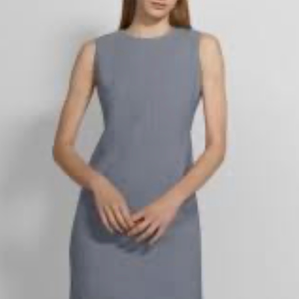 NWOT Theory Gray classic Betty sheath dress knee length 8